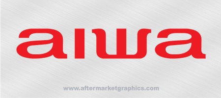 Aiwa Audio Decals - Pair (2 pieces)